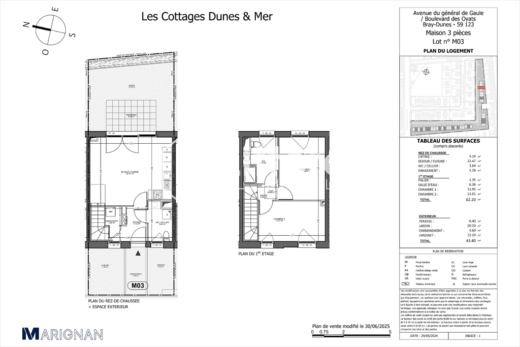 maison 3 Pièces en vente sur BRAY DUNES (59123)
