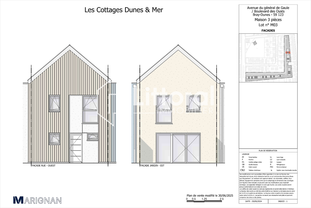 maison 3 Pièces en vente sur BRAY DUNES (59123)