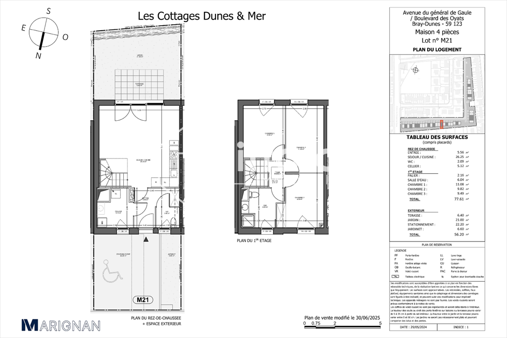 maison 4 Pièces en vente sur BRAY DUNES (59123)
